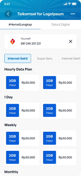 LokaPay untuk pembelian paket data